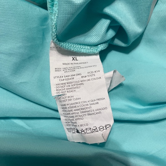 Saucony Full Zip Running Light Blue / Teal Lightweight Jacket Run Boston 2015 XL - Picture 10 of 11
